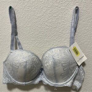 Le Mystere Lace Bra in Soft Gray